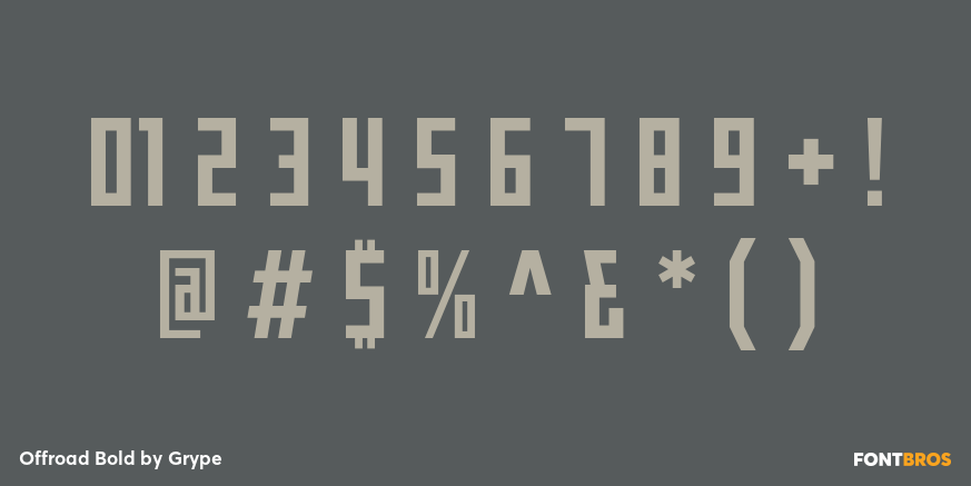 Offroad Bold Font Poster #1