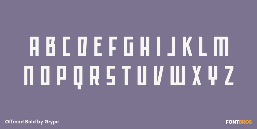 Offroad Bold Font Poster #2