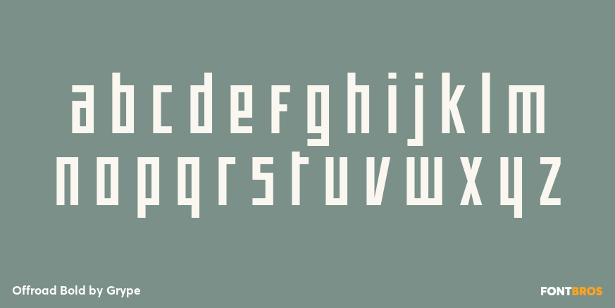 Offroad Bold Font Poster #3