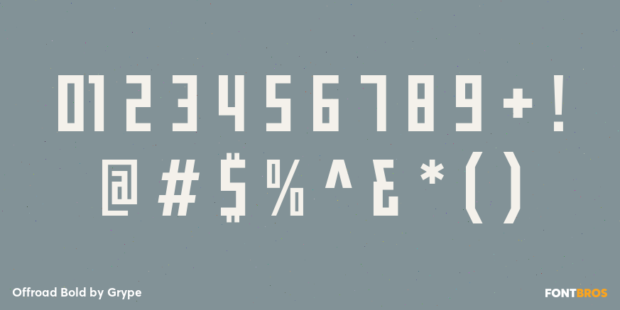 Offroad Bold Font Poster #4