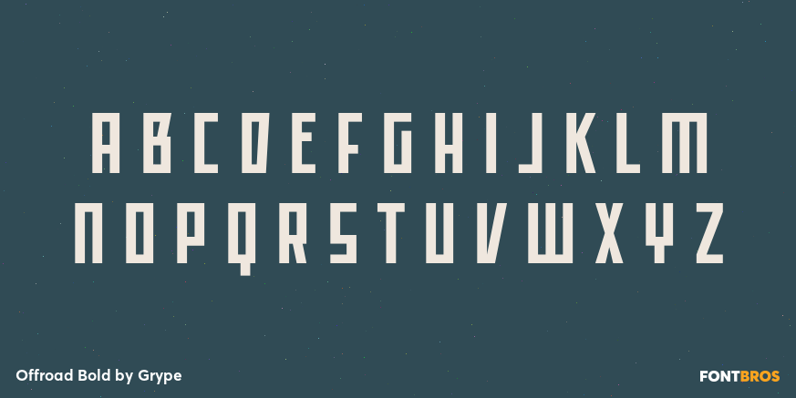 Offroad Bold Font Poster #1