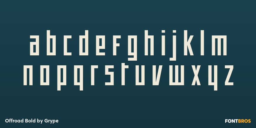 Offroad Bold Font Poster #1