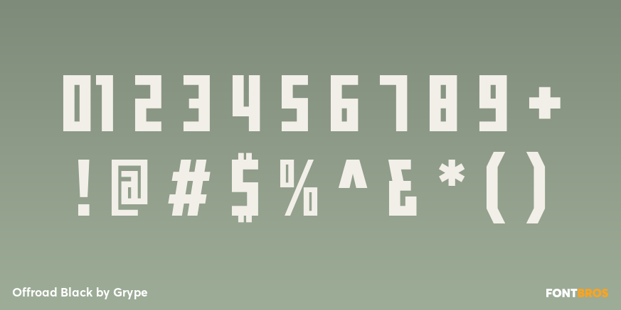 Offroad Black Font Poster #1