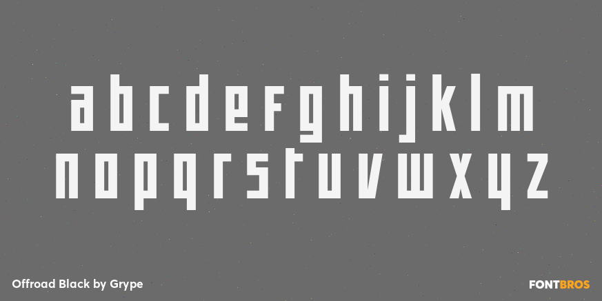 Offroad Black Font Poster #3