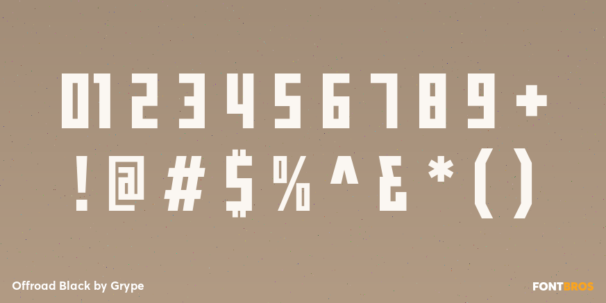 Offroad Black Font Poster #4