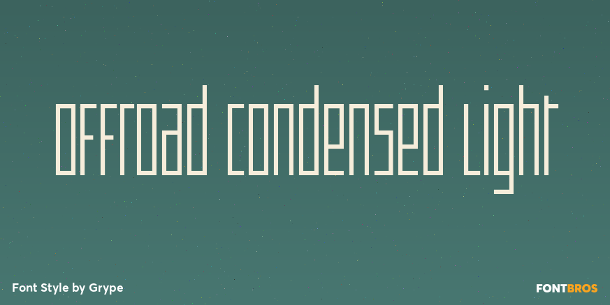 Offroad Condensed Light Poster