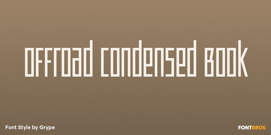 Offroad Condensed Book Poster