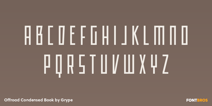 Offroad Condensed Book Font Poster #2
