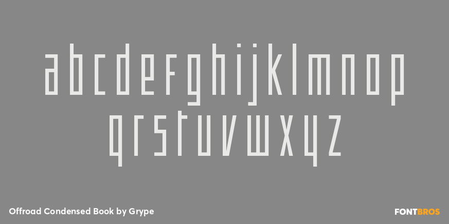 Offroad Condensed Book Font Poster #1