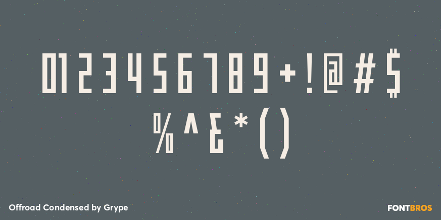 Offroad Condensed Font Poster #1