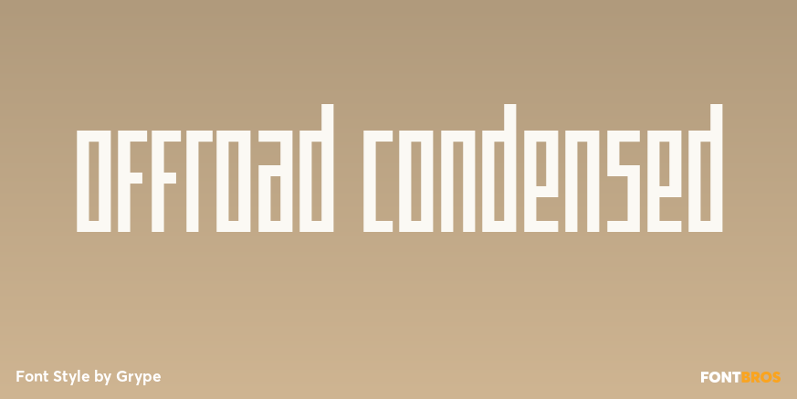 Offroad Condensed Font Poster #1