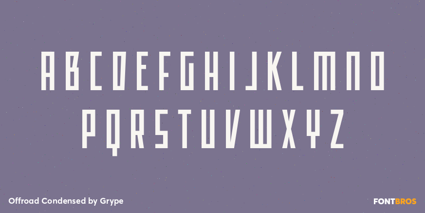 Offroad Condensed Font Poster #2