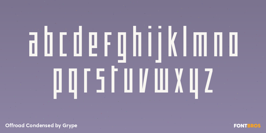 Offroad Condensed Font Poster #3