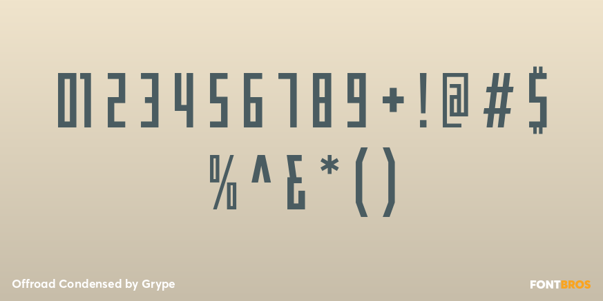 Offroad Condensed Font Poster #4