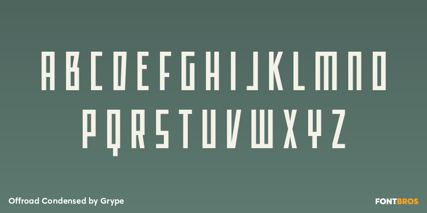 Offroad Condensed Font Poster #1