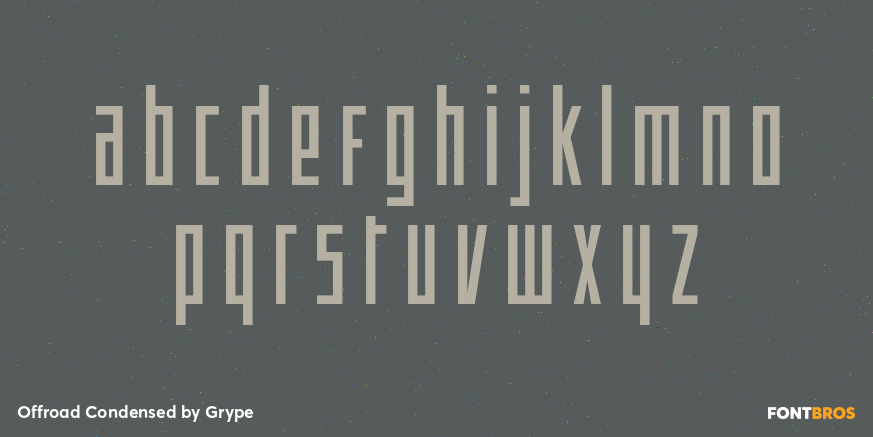 Offroad Condensed Font Poster #1