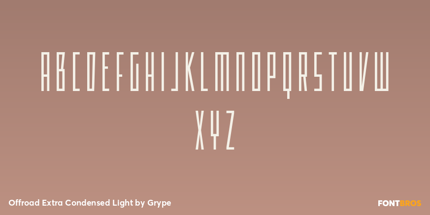 Offroad Extra Condensed Light Font Poster #2