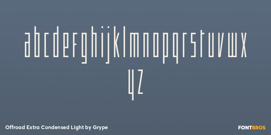 Offroad Extra Condensed Light Font Poster #3