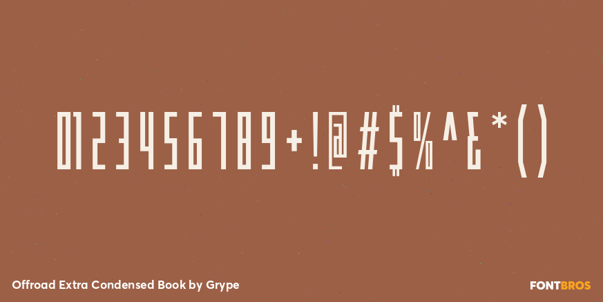 Offroad Extra Condensed Book Font Poster #4