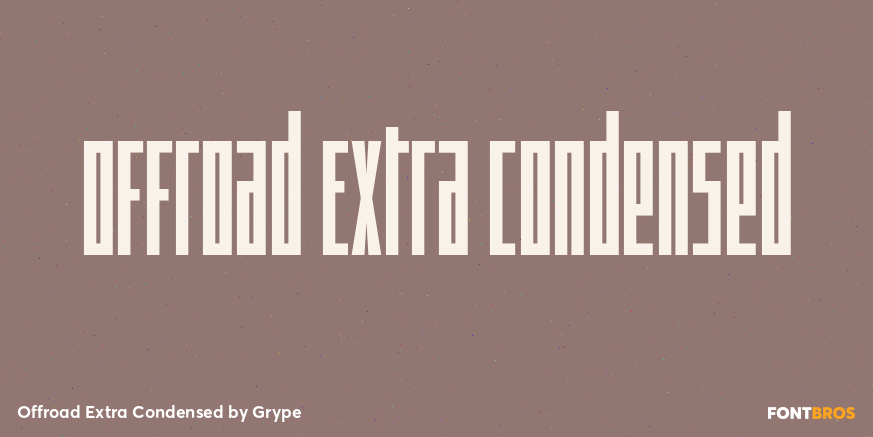 Offroad Extra Condensed Font Poster #1