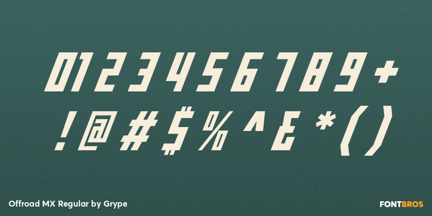 Offroad MX Regular Font Poster #1