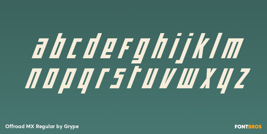 Offroad MX Regular Font Poster #3