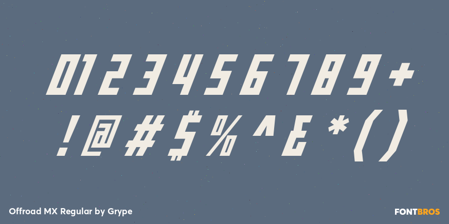 Offroad MX Regular Font Poster #4