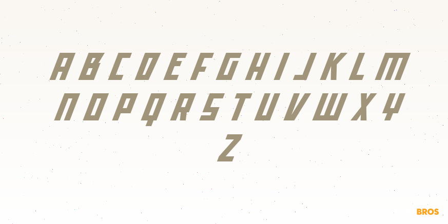 Offroad MX Expanded Font Poster #1