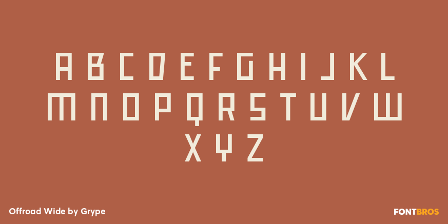 Offroad Wide Font Poster #2