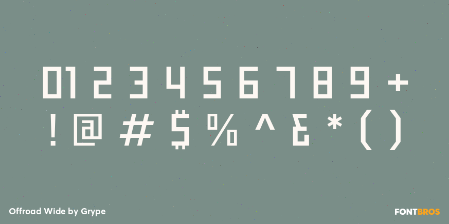 Offroad Wide Font Poster #4