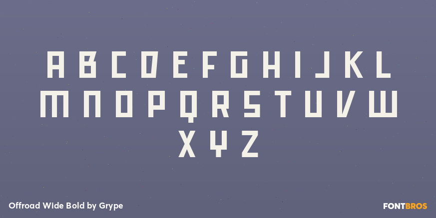 Offroad Wide Bold Font Poster #2