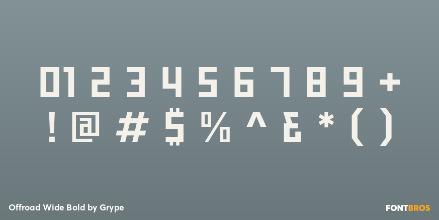 Offroad Wide Bold Font Poster #4