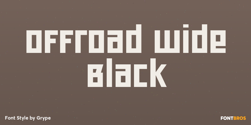 Offroad Wide Black Font Poster #1