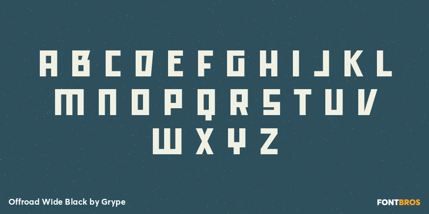 Offroad Wide Black Font Poster #2