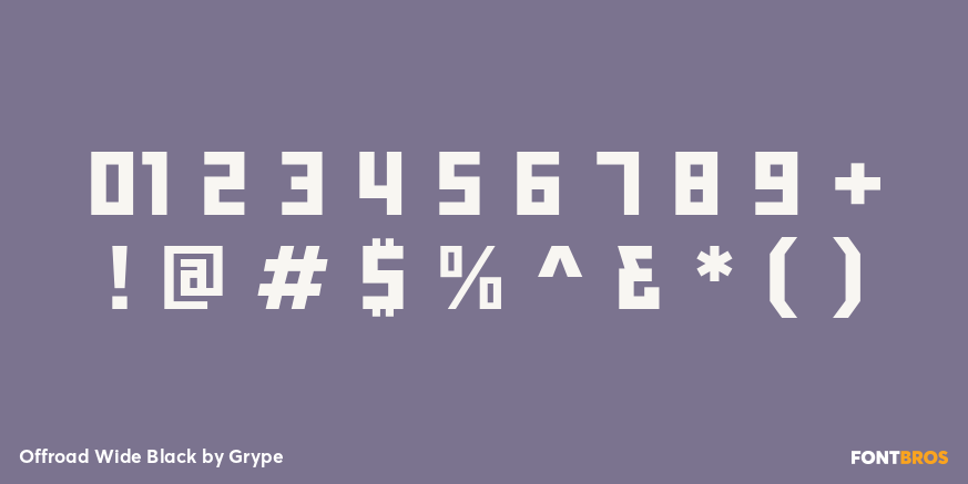 Offroad Wide Black Font Poster #4