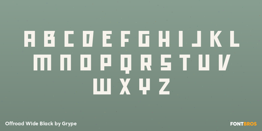 Offroad Wide Black Font Poster #1