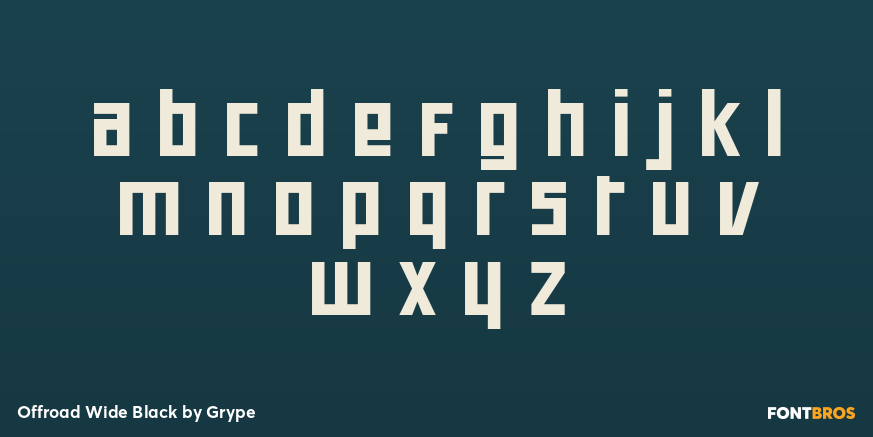 Offroad Wide Black Font Poster #1