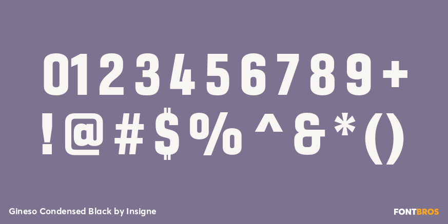 Gineso Condensed Black Font Poster #4