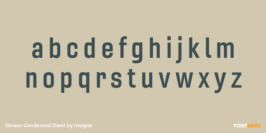 Gineso Condensed Demi Font Poster #3