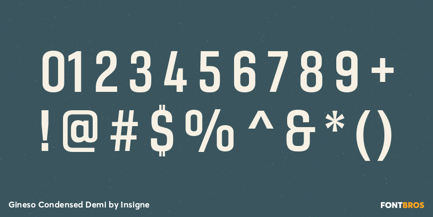 Gineso Condensed Demi Font Poster #4