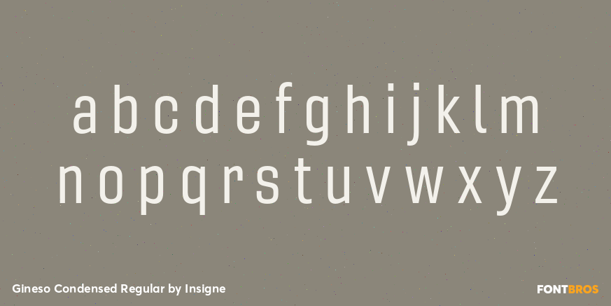Gineso Condensed Regular Font Poster #1