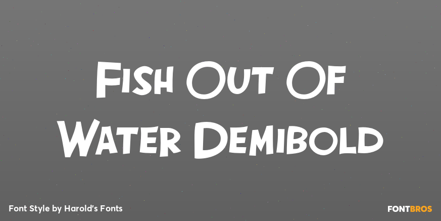 Fish Out Of Water Demibold Poster