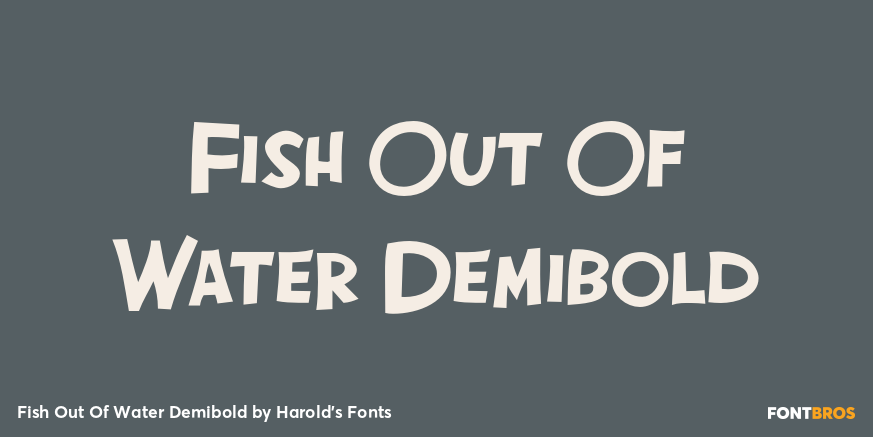 Fish Out Of Water Demibold Poster