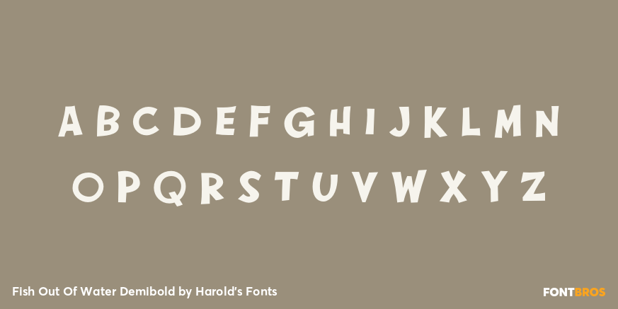 Fish Out Of Water Demibold Font Poster #3