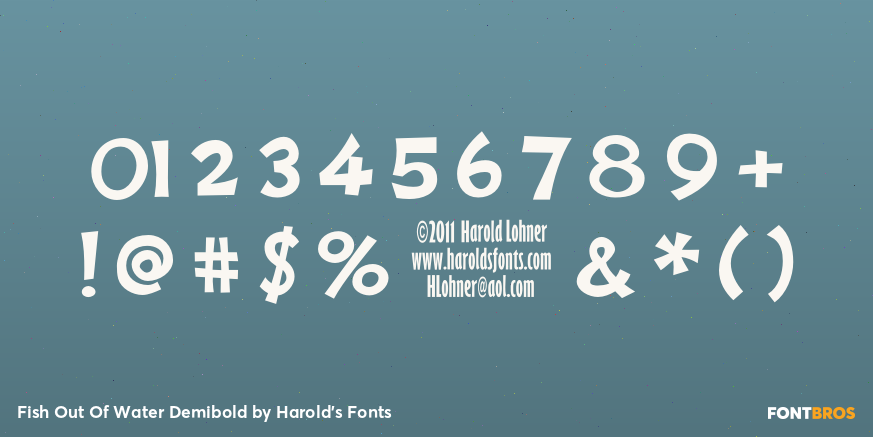 Fish Out Of Water Demibold Font Poster #4