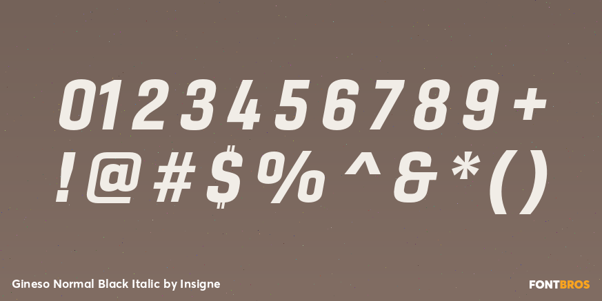 Gineso Normal Black Italic Font Poster #1