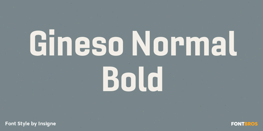 Gineso Normal Bold Font Poster #1
