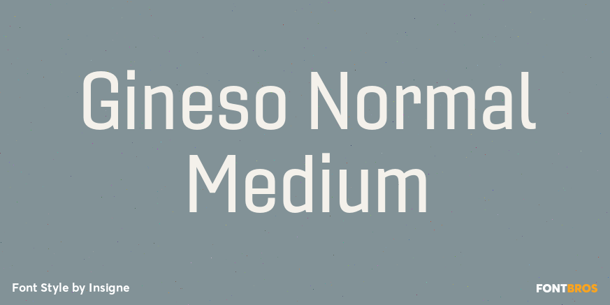 Gineso Normal Medium Font Poster #1