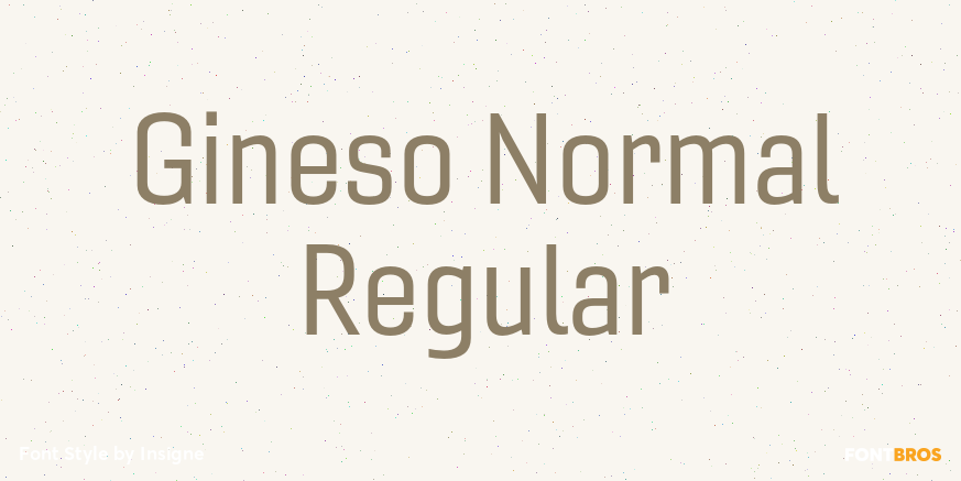 Gineso Normal Regular Font Poster #1