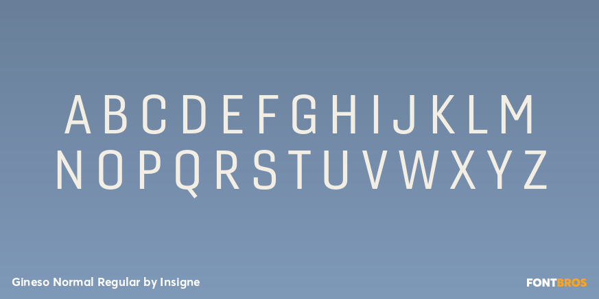 Gineso Normal Regular Font Poster #2